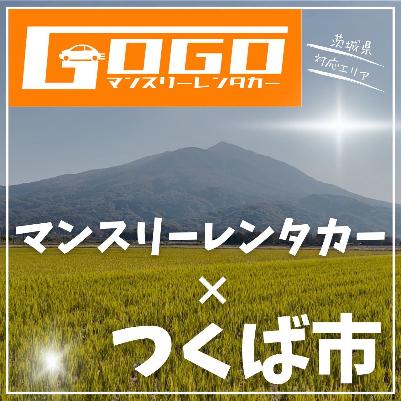 つくば市のマンスリーレンタカー