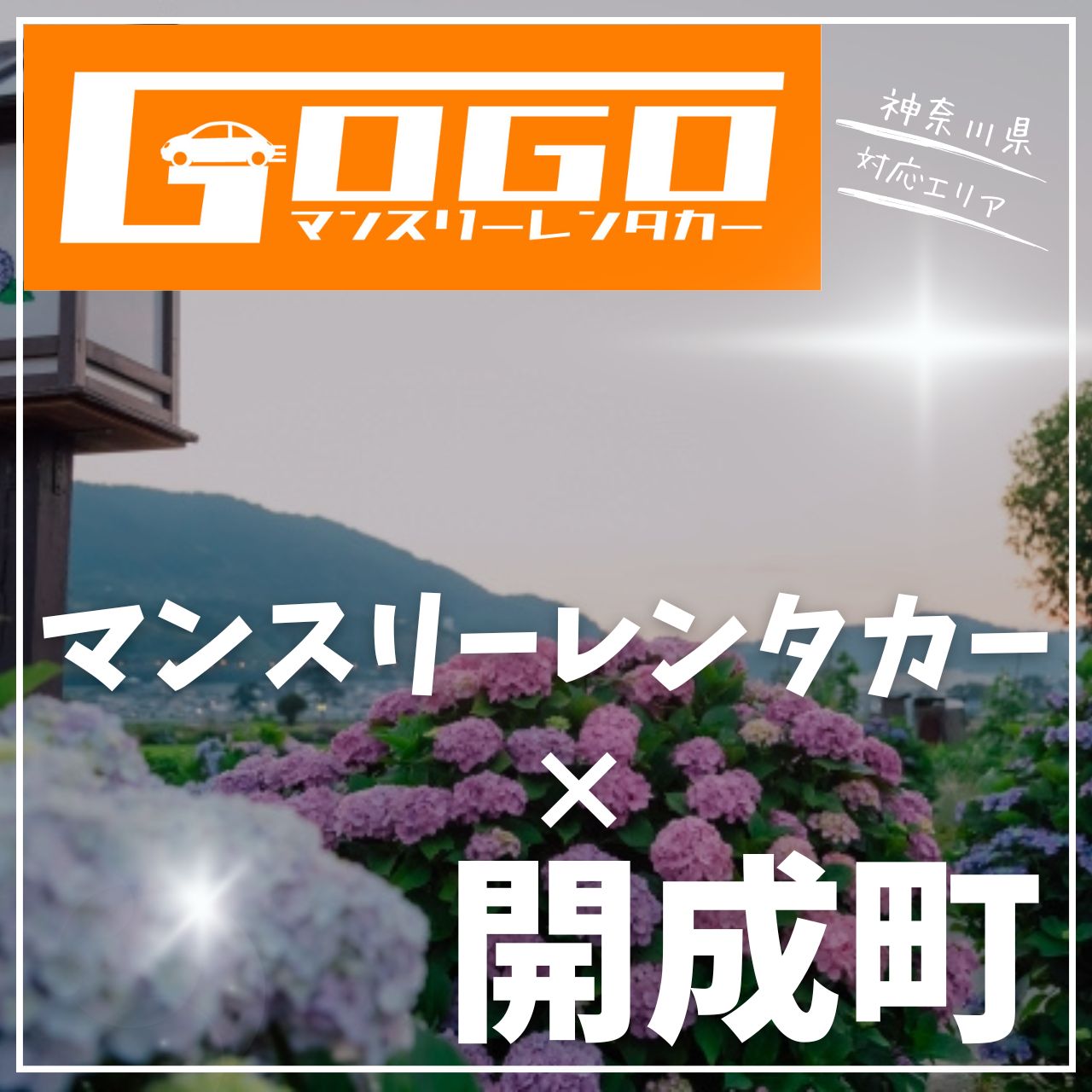足柄上郡開成町のマンスリーレンタカー