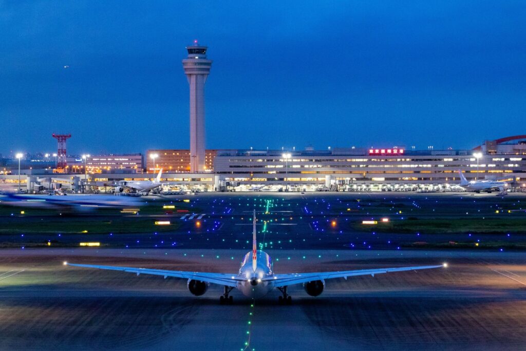 羽田空港展望デッキからの眺め