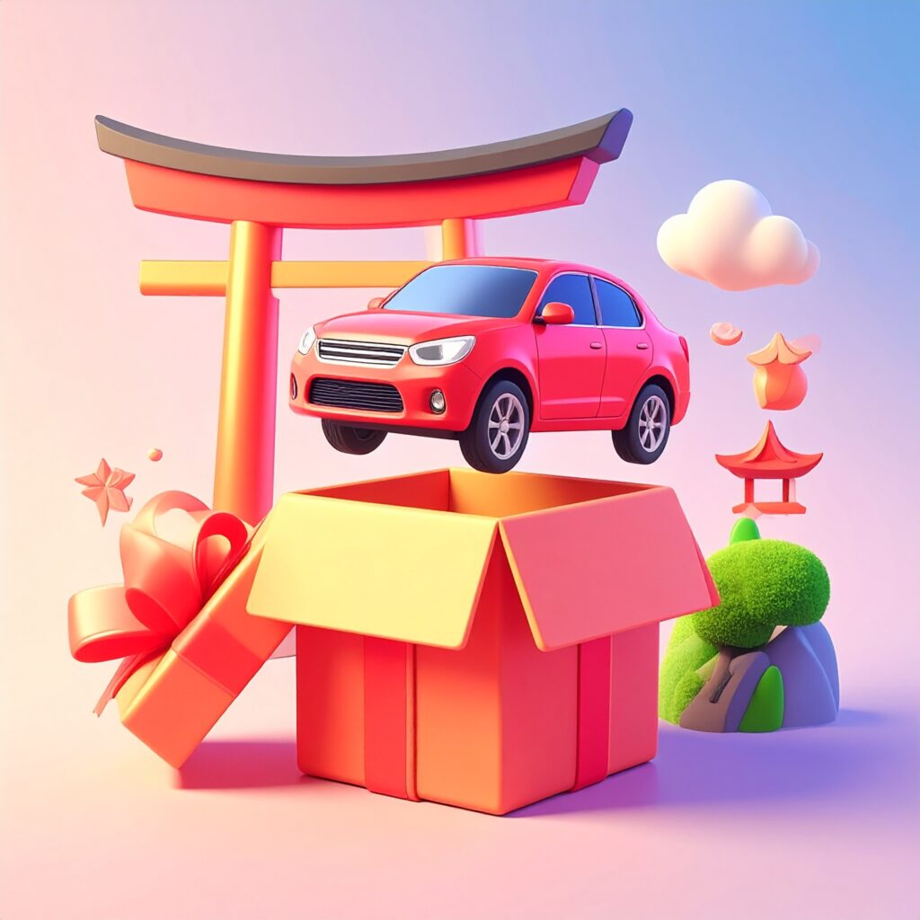 GOGOマンスリーレンタカー京都の宅配無料