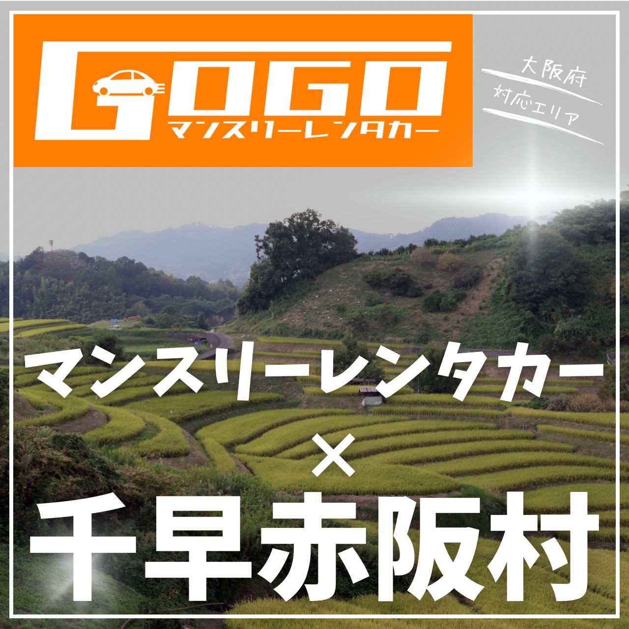 南河内郡千早赤阪村のマンスリーレンタカー