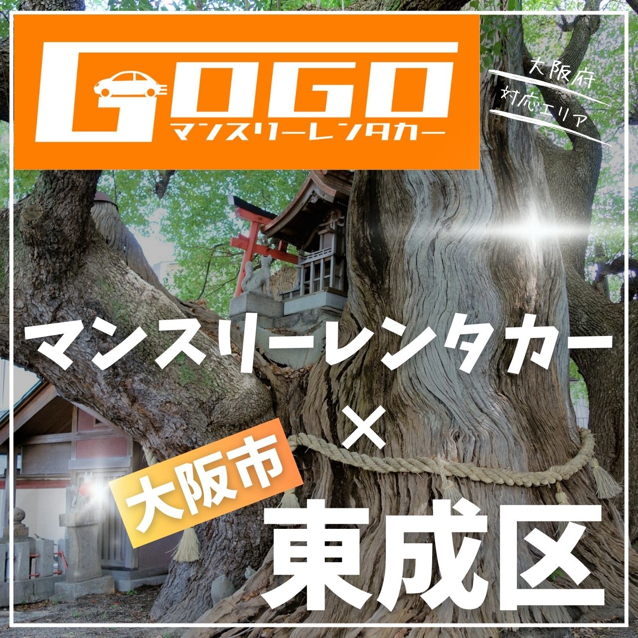 大阪市東成区のマンスリーレンタカー