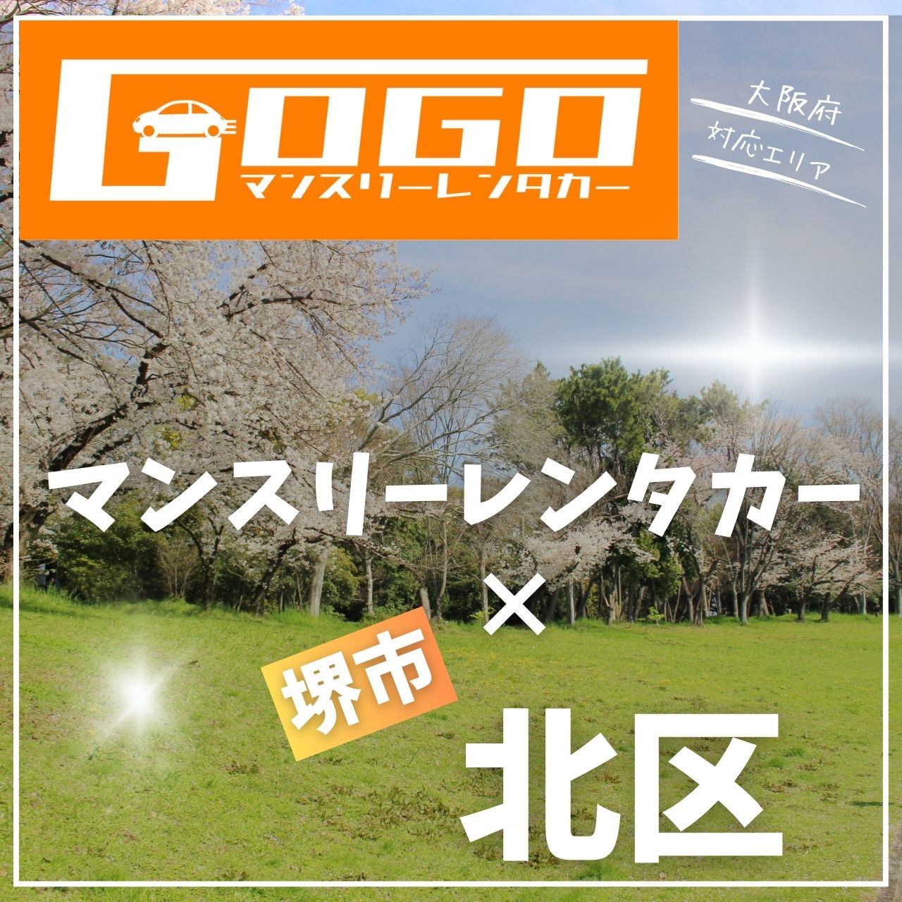 堺市北区のマンスリーレンタカー
