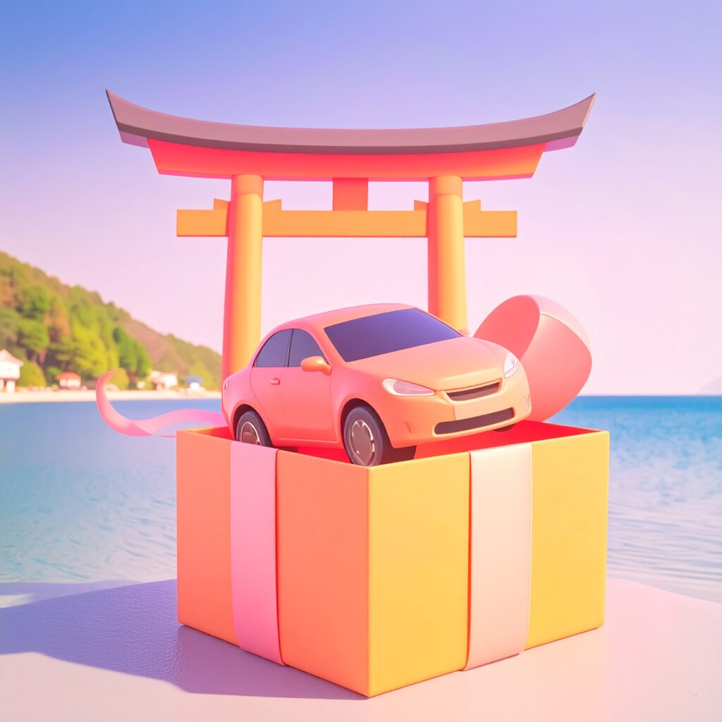 GOGOマンスリーレンタカー滋賀の宅配無料