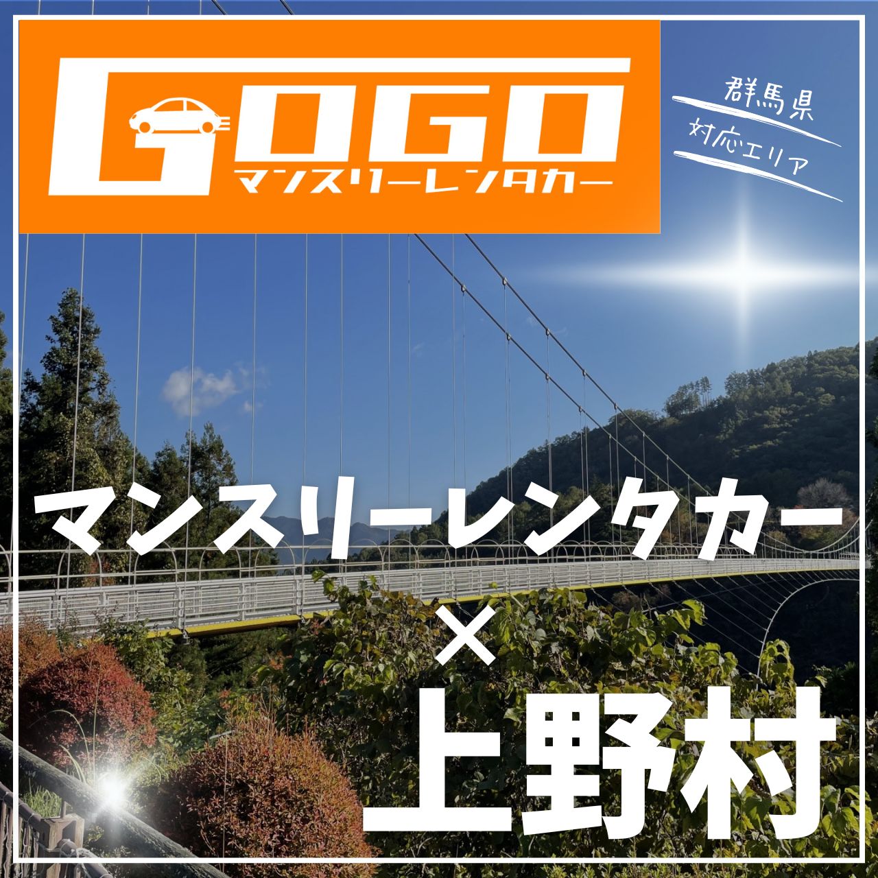 多野郡上野村のマンスリーレンタカー