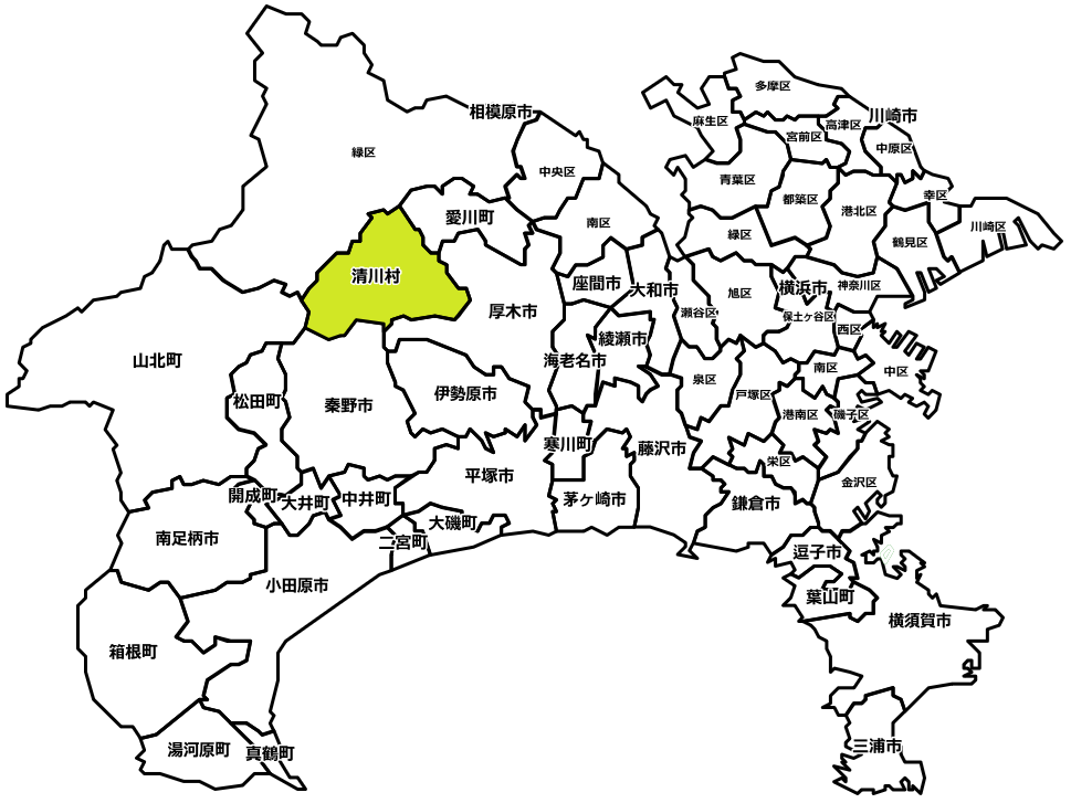 愛甲郡清川村のマンスリーレンタカー