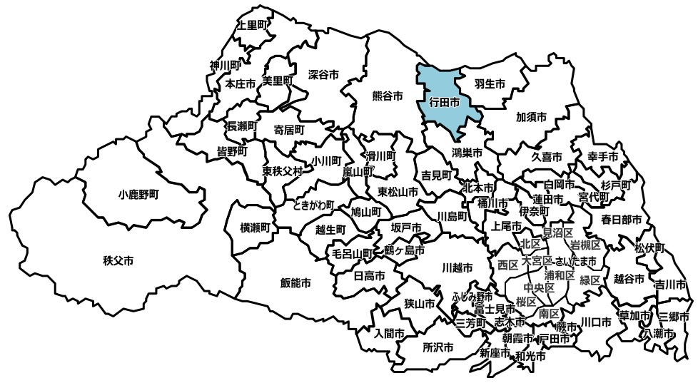 行田市のマンスリーレンタカー