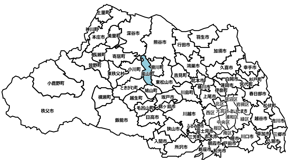 比企郡嵐山町のマンスリーレンタカー