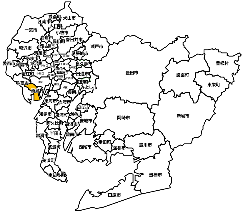 海部郡飛島村のマンスリーレンタカー