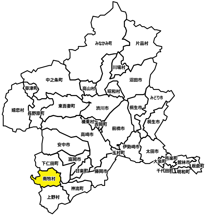 甘楽郡南牧村のマンスリーレンタカー