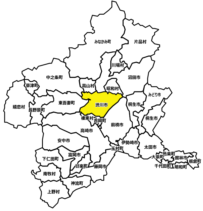 渋川市のマンスリーレンタカー