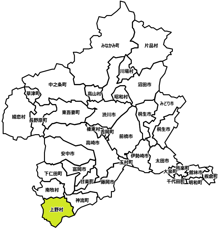 多野郡上野村のマンスリーレンタカー