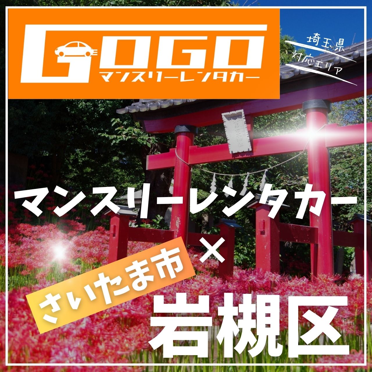 さいたま市岩槻区のマンスリーレンタカー