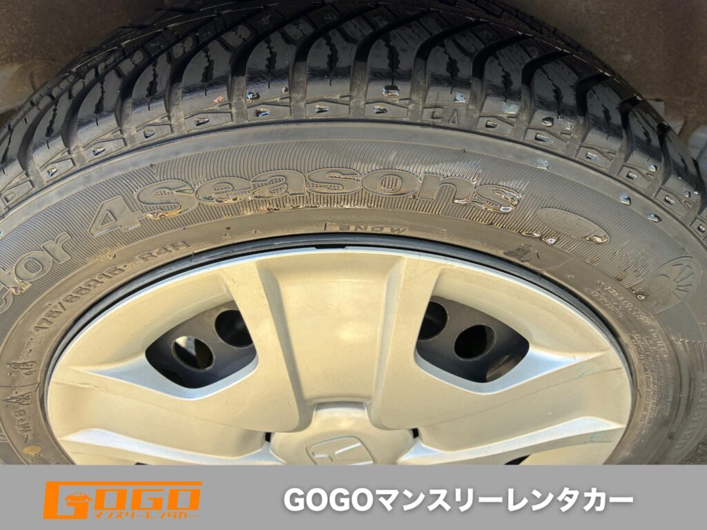 ホンダフィットタイヤ溝