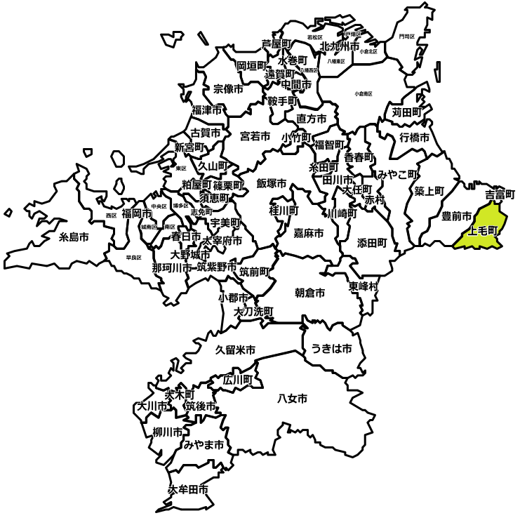 築上郡上毛町のマンスリーレンタカー