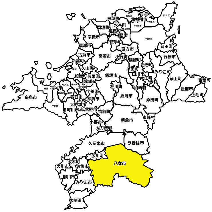 八女市のマンスリーレンタカー