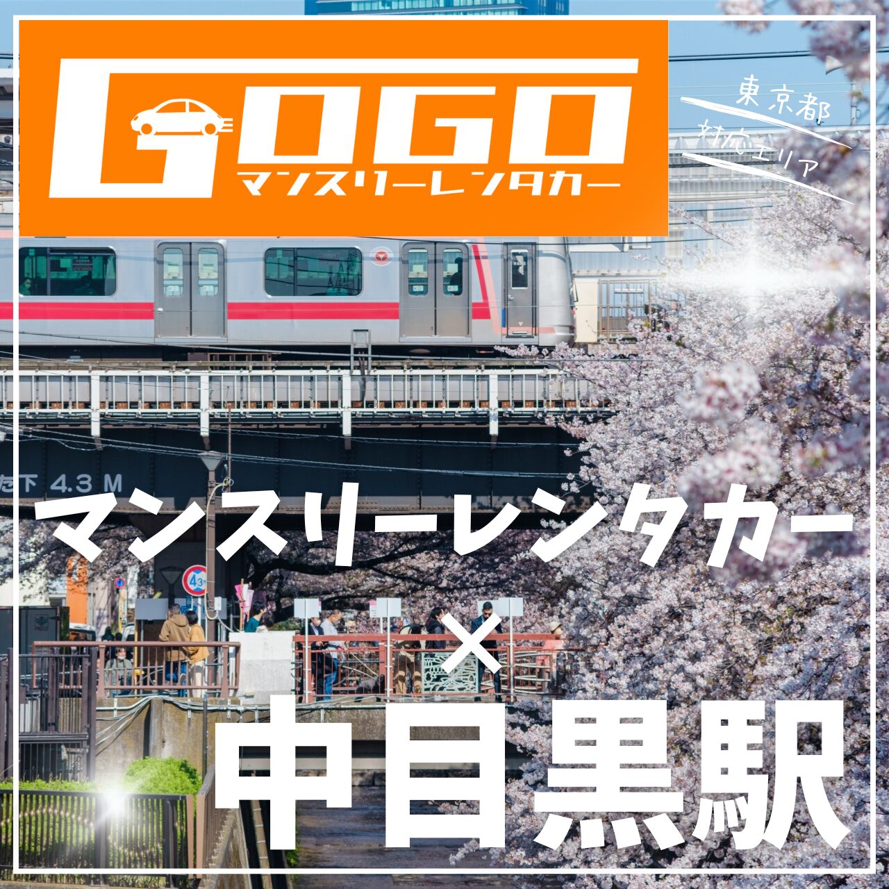 中目黒駅で乗り捨てできるマンスリーレンタカー