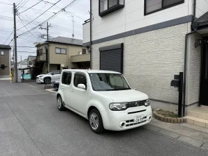 2026年1月28日 千葉県松戸市五香で故障代車のお客様へ日産キューブを宅配納車