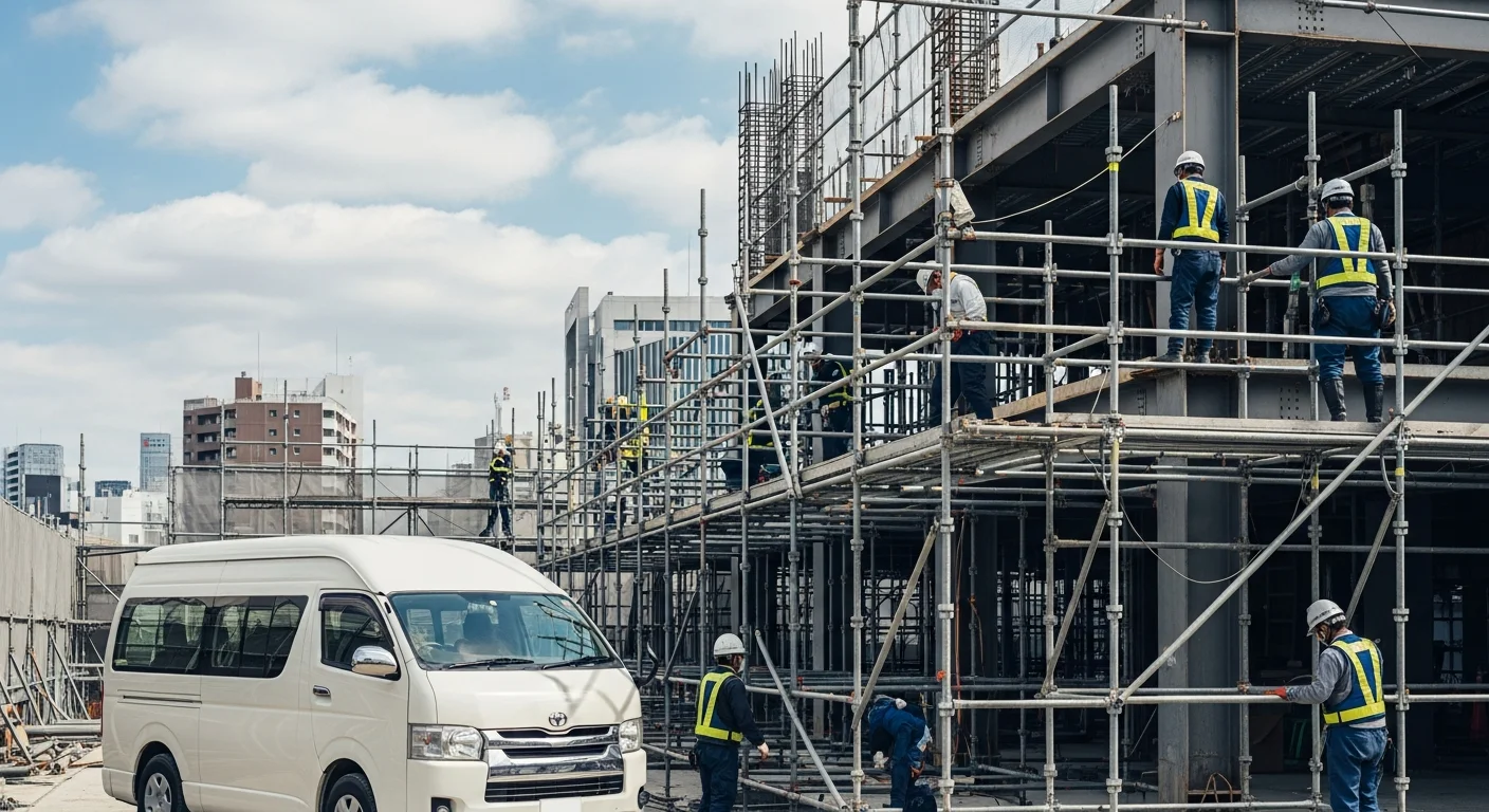 建設・設備業での法人レンタカー活用
