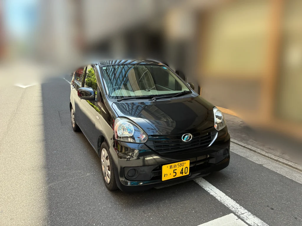 2026年6月1日 東京都中央区日本橋小網町で社用のお客様へミライースを宅配納車