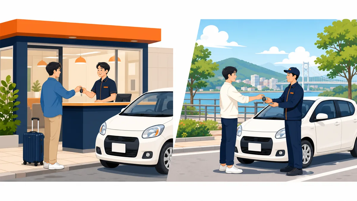 店舗返却と指定場所でのスタッフ回収を比較した乗り捨ての違い