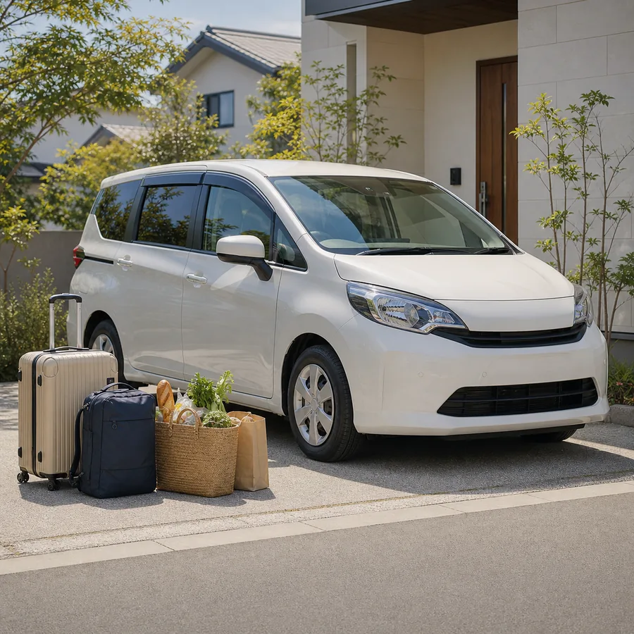 家族の送迎で利用する場面